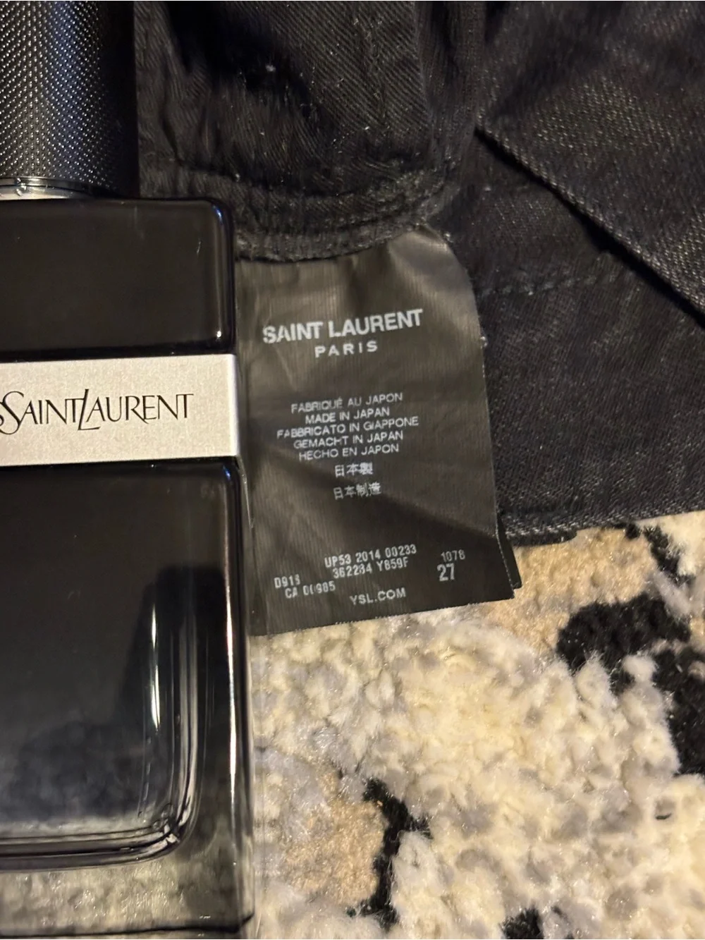 Saint Laurent Aw14 knifecut denim